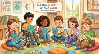 „Svi smo različiti, svi smo važni“ Interaktivna slikovnica i edukativne radionice za senzibilizaciju djece o invaliditetu i prihvaćanju različitosti.